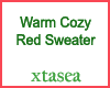 Warm Cozy Red Sweater