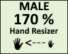 Hand Scaler 170% Male