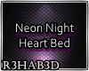 Neon Heart Bed