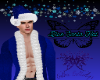 Blue Santa Hat