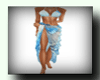 Bikini & Pareo blue