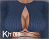 K blue fall top