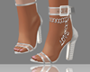 Gia White Heels