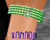 JEN GEM ARMBAND GREEN 64