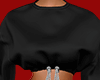Elastic Crop Sweater Blk