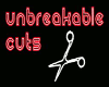Unbreakable Cuts Sign