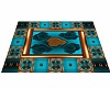 Teal and Bronze Rug