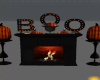 Halloween BOO Fireplace