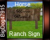 [BD] Horse Ranch Sign