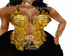 SPIRAL PATTERN GOLD OPEN