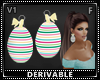 Egg Earrings Yellow V1 F