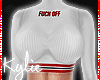 F*ck Off Detailed Top
