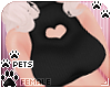 [Pets] Heart top | Black