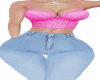 ROSY PINK TANK JEAN RLL