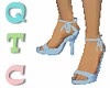 Pretty TieUp Pumps~ Blue