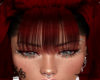 Red bangs no hair