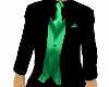 Blk and Green Suit Coat