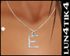 lu* Letter "E" necklace