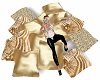Gold Pillows with Poses