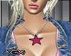 (ACX)Pink Star Necklace