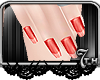 .7} Red Gloss Nails