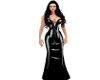 Black PVC long dress
