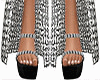 diamond  black sandals
