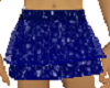 mini skirt sparkles blue