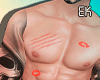 Muscle + skull tattoo