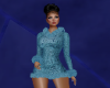 ice blue winter dress