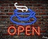 Open Cafe Neon Sign