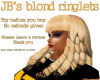 JB's blond ringlets