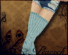 -P- Blue Wool Stockings