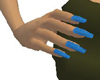 Heavenly Blue Long Nails