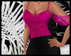 Pink / Black Lace Gown ~