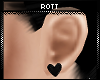 |R| Black Heart Earrings