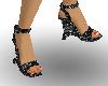 {LA}Black Sparkle Heels