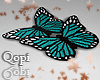 Butterfly Teal Rug