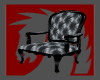 Blk n Gray Arm Chair