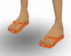 CJ69 Orange Flip Flops