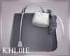 K cty chic grey anim bag