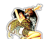 Pin up Girl & Leopard