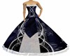 dark blu and silver gown