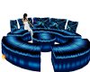 Blue Circular Couch