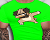 Green Shirt Dog