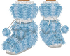blue slipper booties