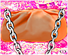 orange chain pouch