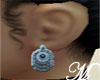 "M"Arab Silver Earrings