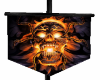 Fire Skull  Banner