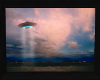 UFO at Sunset framed